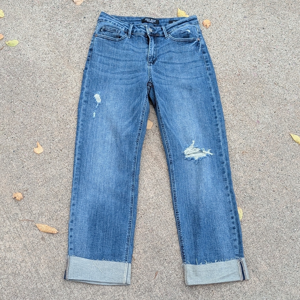 cute JUDY BLUE selvage dad jean 5 27